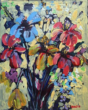 Original Floral Paintings by Rakhmet Redzhepov