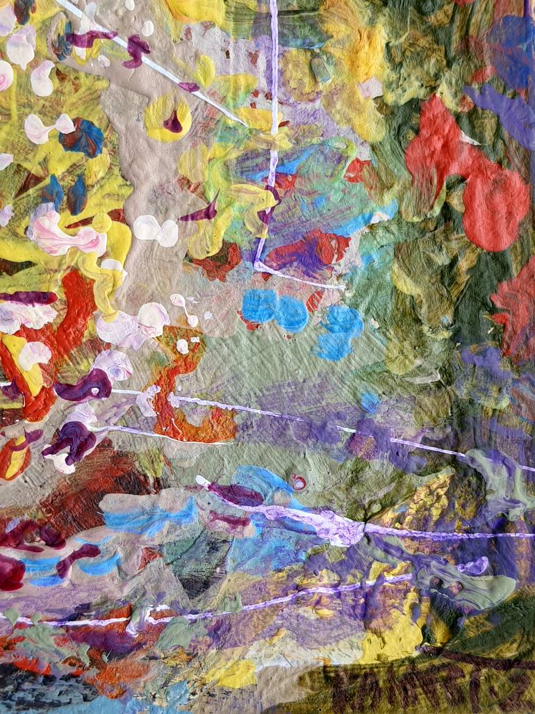 Original Abstract Landscape Painting by Rakhmet Redzhepov