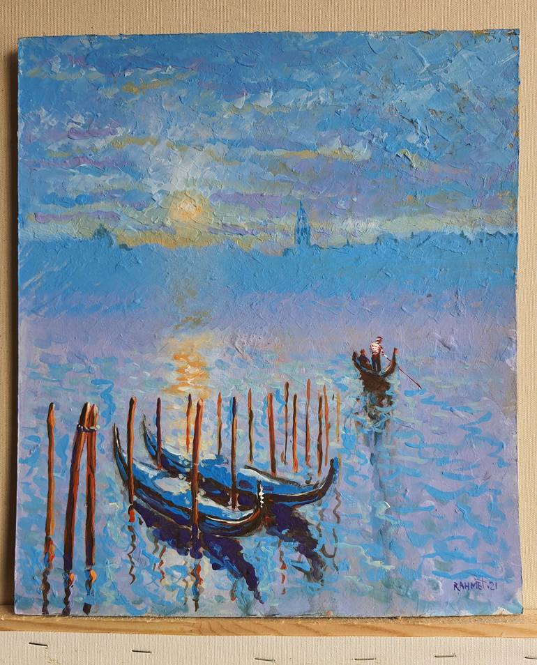 Original Impressionism Landscape Painting by Rakhmet Redzhepov