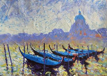 Print of Impressionism Landscape Paintings by Rakhmet Redzhepov