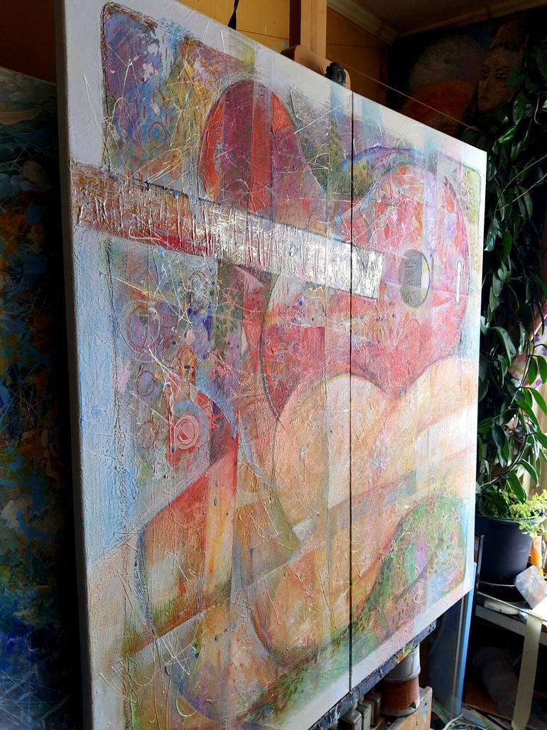 Original Abstract Body Painting by Rakhmet Redzhepov