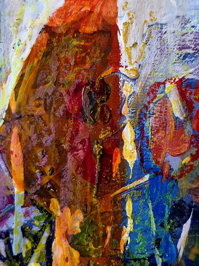 Original Abstract Expressionism Abstract Painting by Rakhmet Redzhepov