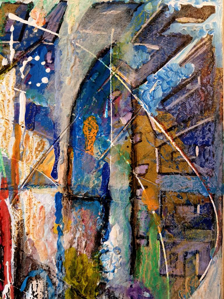 Original Abstract Expressionism Abstract Painting by Rakhmet Redzhepov