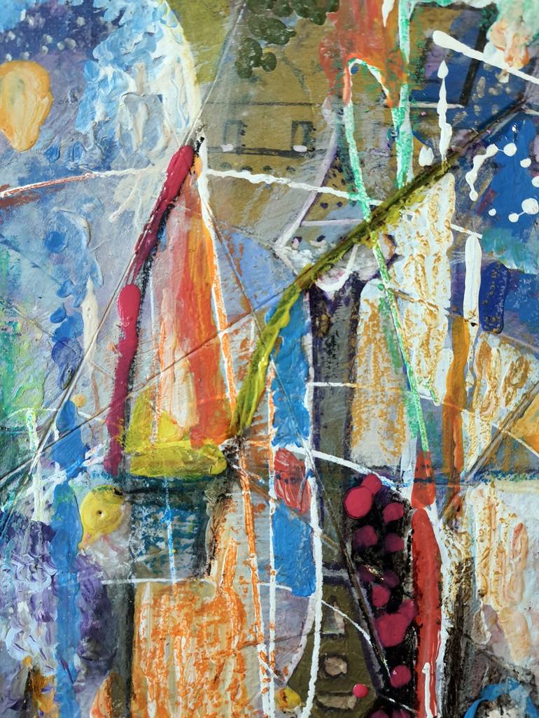 Original Abstract Expressionism Abstract Painting by Rakhmet Redzhepov