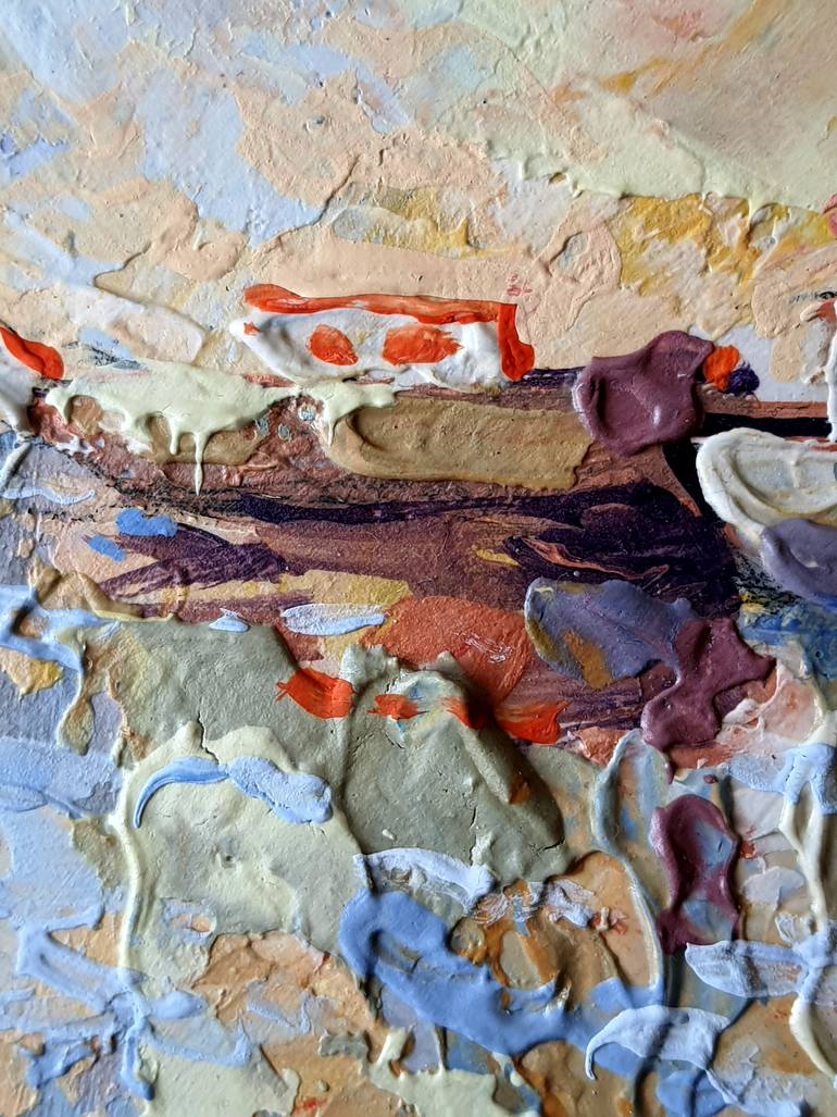 Original Abstract Seascape Painting by Rakhmet Redzhepov