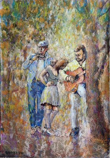 Original Impressionism People Paintings by Rakhmet Redzhepov