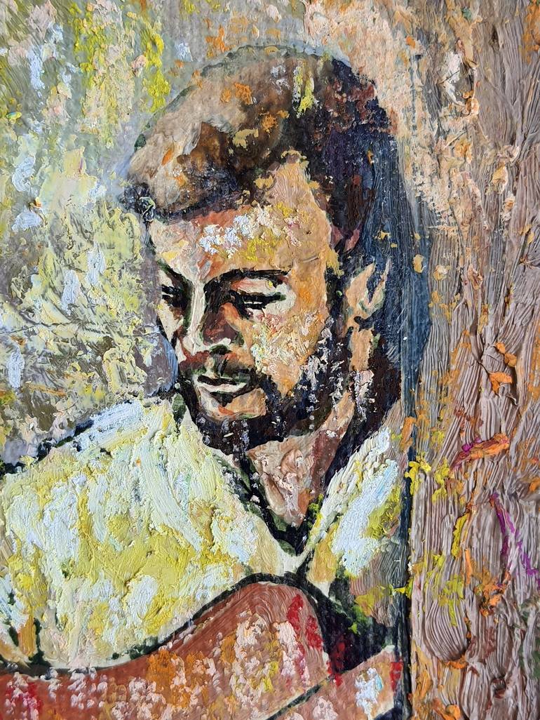 Original Impressionism People Painting by Rakhmet Redzhepov