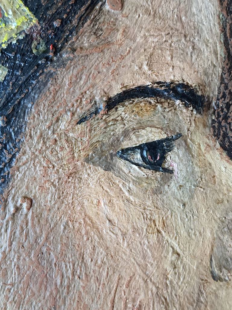 Original Impressionism People Painting by Rakhmet Redzhepov