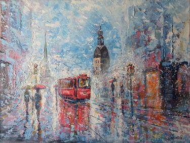 Original Cities Paintings by Rakhmet Redzhepov