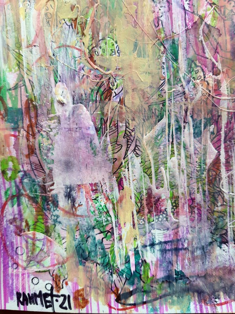 Original Abstract Seascape Drawing by Rakhmet Redzhepov