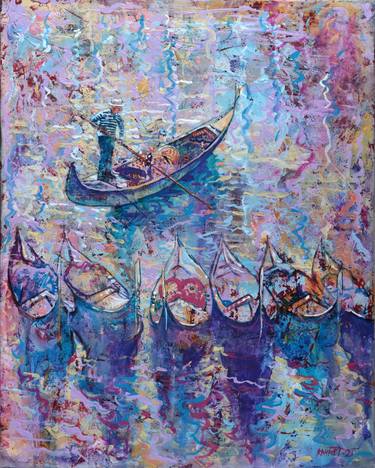 Print of Impressionism Seascape Paintings by Rakhmet Redzhepov