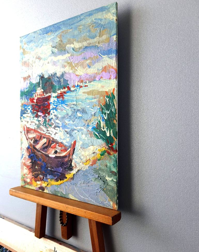 Original Seascape Painting by Rakhmet Redzhepov