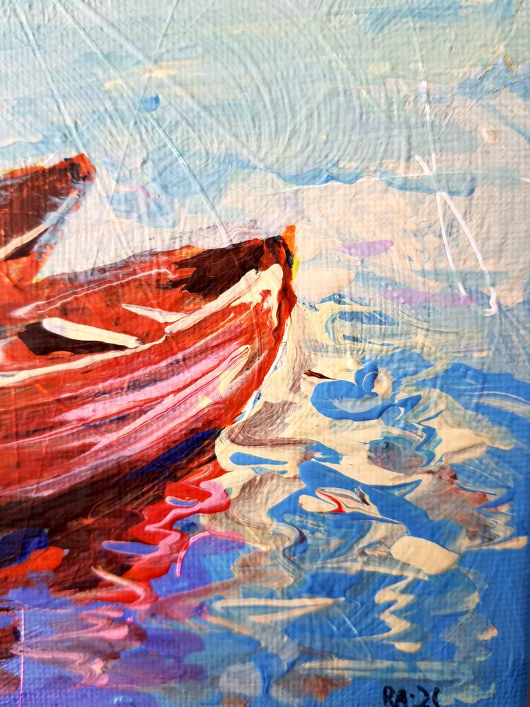 Original Impressionism Seascape Painting by Rakhmet Redzhepov