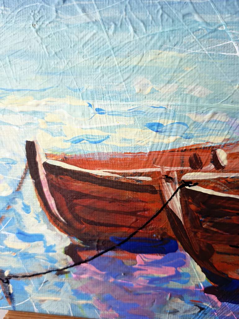 Original Impressionism Seascape Painting by Rakhmet Redzhepov