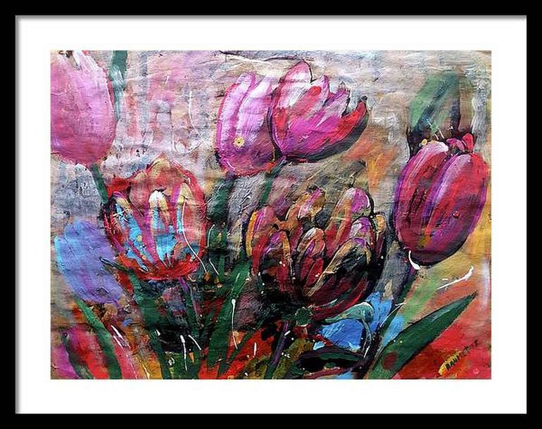 Original Floral Painting by Rakhmet Redzhepov