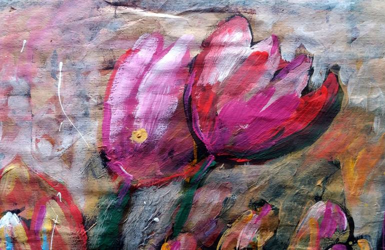 Original Floral Painting by Rakhmet Redzhepov