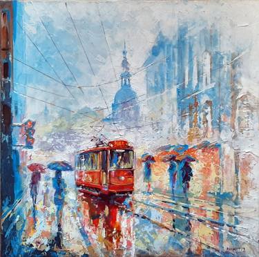 Print of Expressionism Cities Paintings by Rakhmet Redzhepov