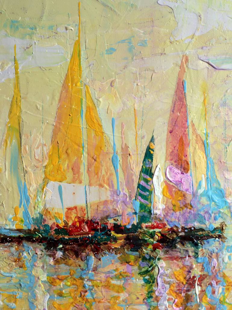 Original Impressionism Seascape Painting by Rakhmet Redzhepov