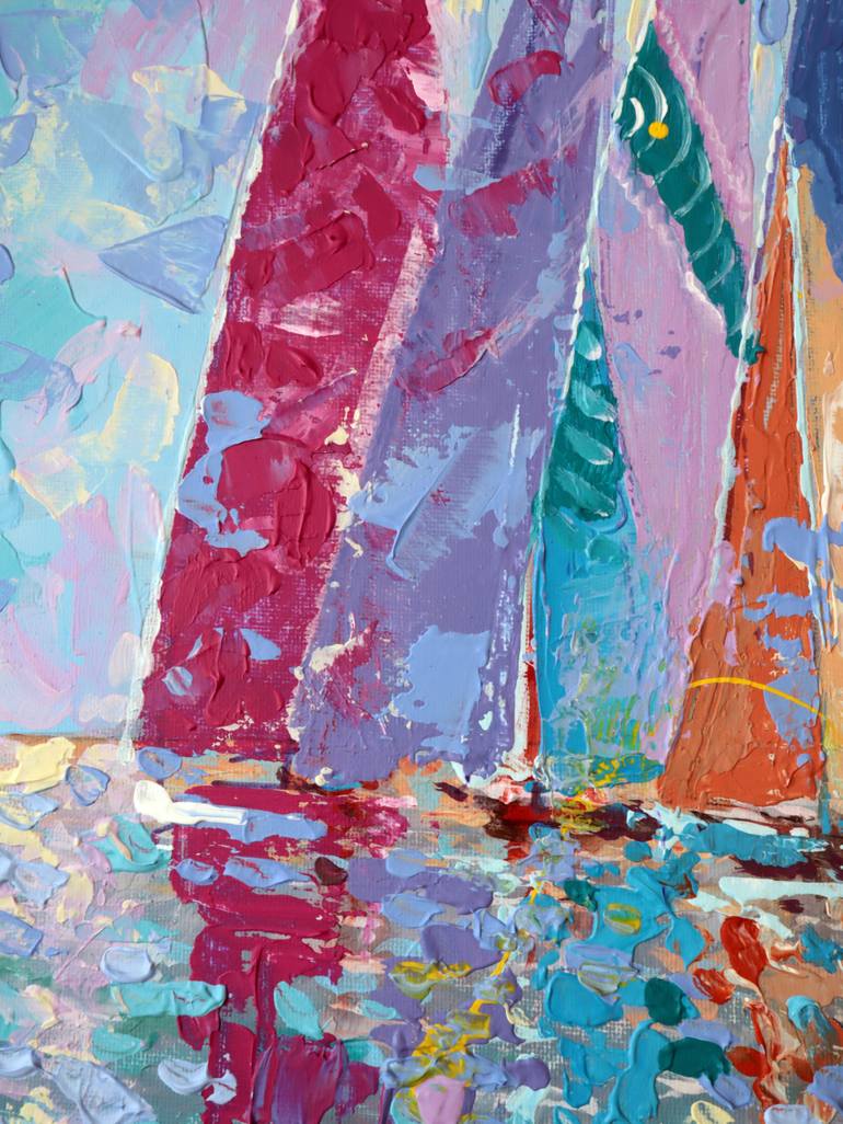 Original Expressionism Seascape Painting by Rakhmet Redzhepov