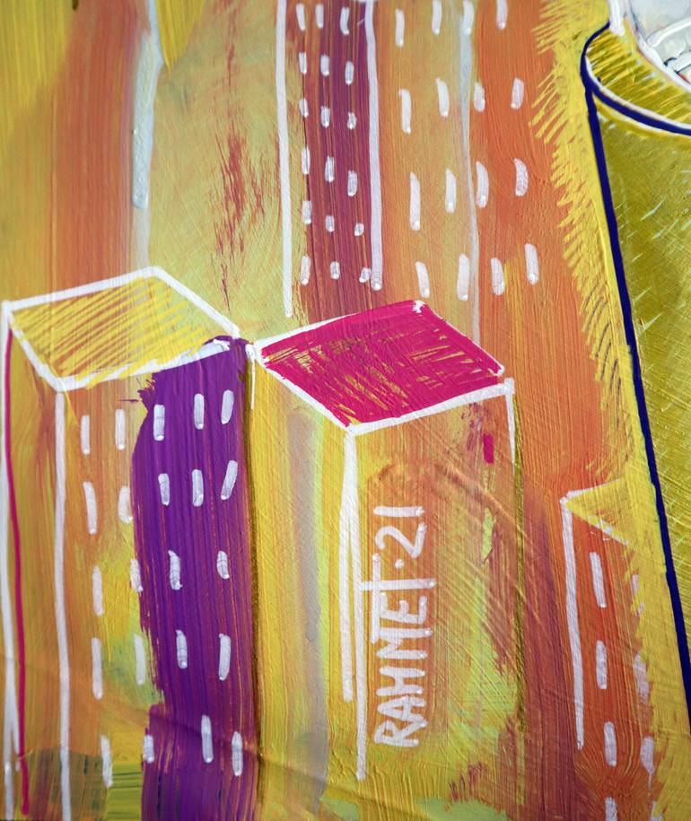 Original Expressionism Pop Culture/Celebrity Painting by Rakhmet Redzhepov