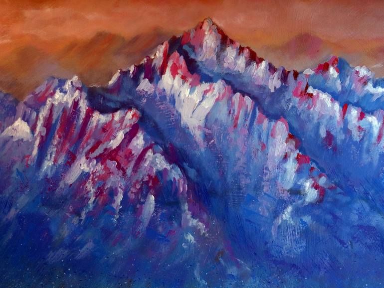 Original Expressionism Landscape Painting by Rakhmet Redzhepov