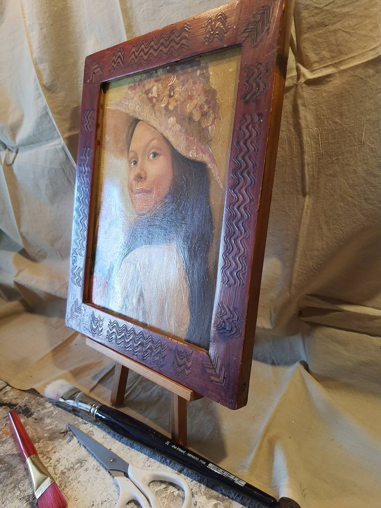 Original Portrait Painting by Rakhmet Redzhepov