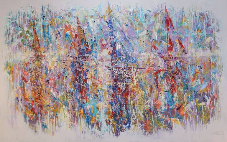 Original Impressionism Seascape Painting by Rakhmet Redzhepov