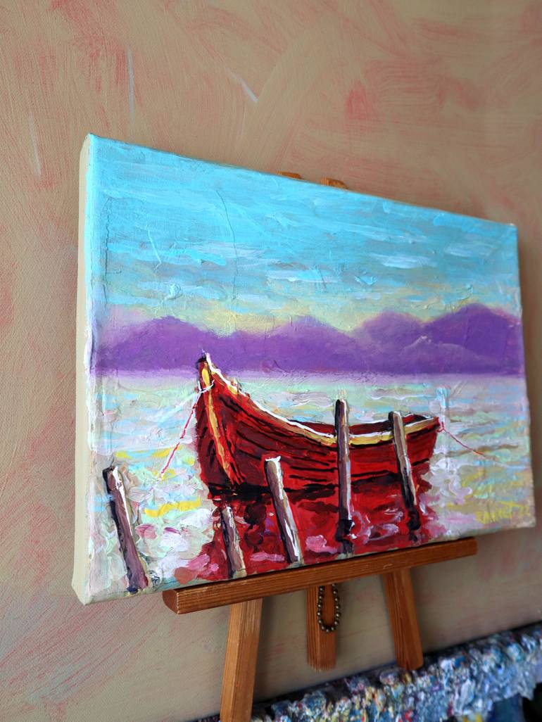 Original Impressionism Landscape Painting by Rakhmet Redzhepov