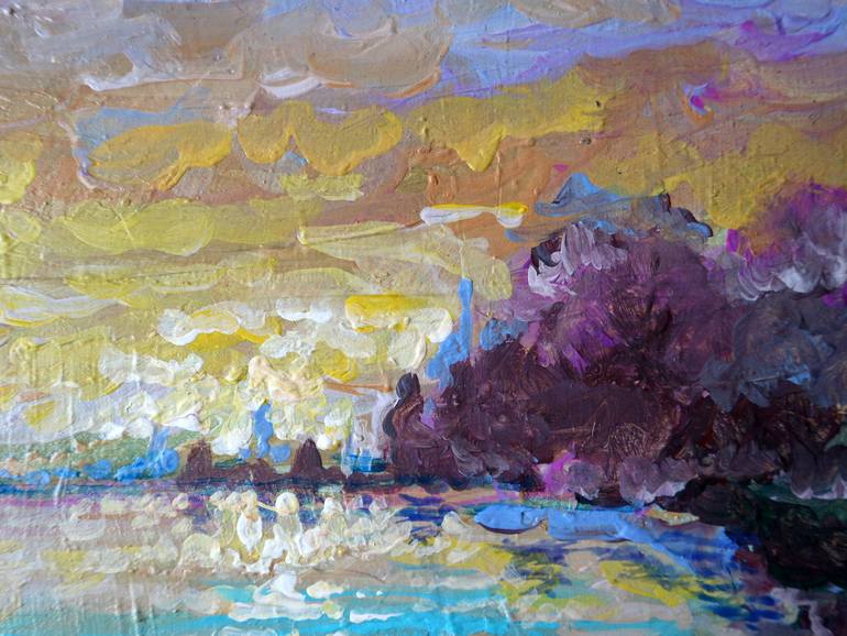 Original Impressionism Seascape Painting by Rakhmet Redzhepov