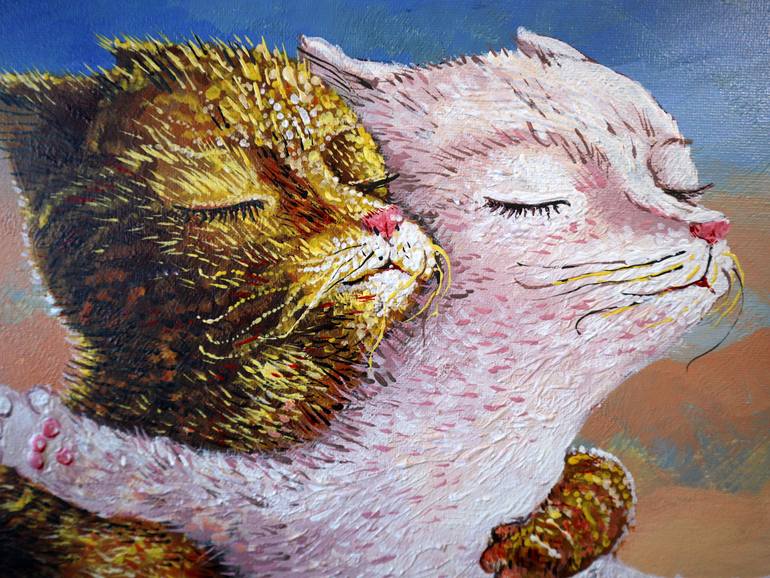 Original Impressionism Animal Painting by Rakhmet Redzhepov