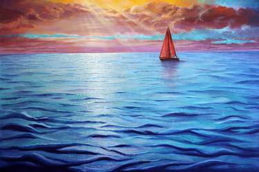 Original Seascape Paintings by Rakhmet Redzhepov