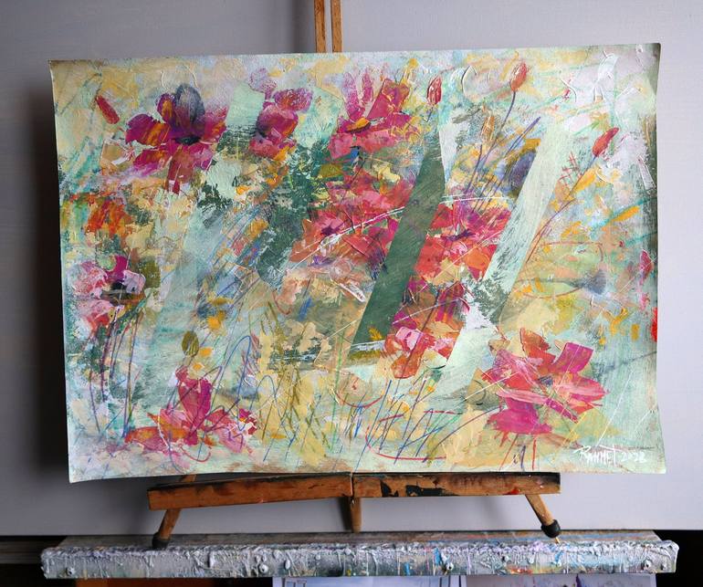 Original Floral Painting by Rakhmet Redzhepov