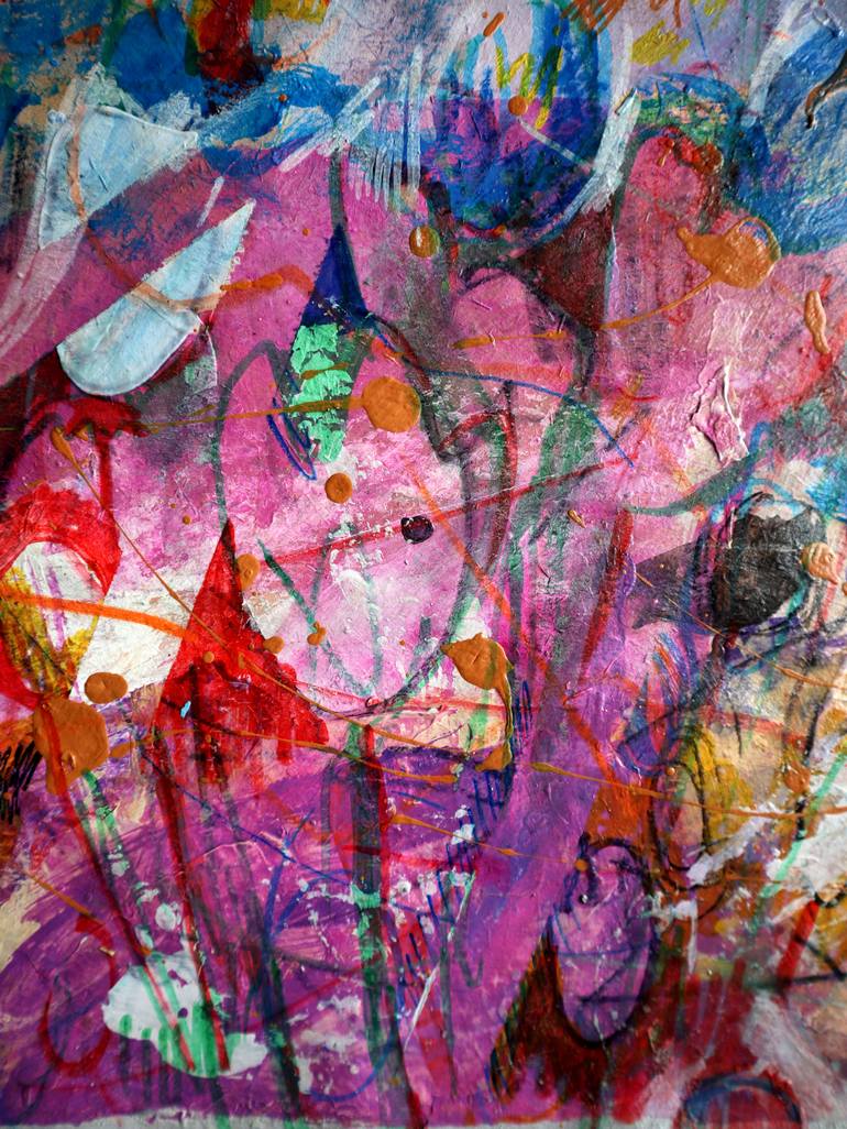 Original Expressionism Floral Painting by Rakhmet Redzhepov