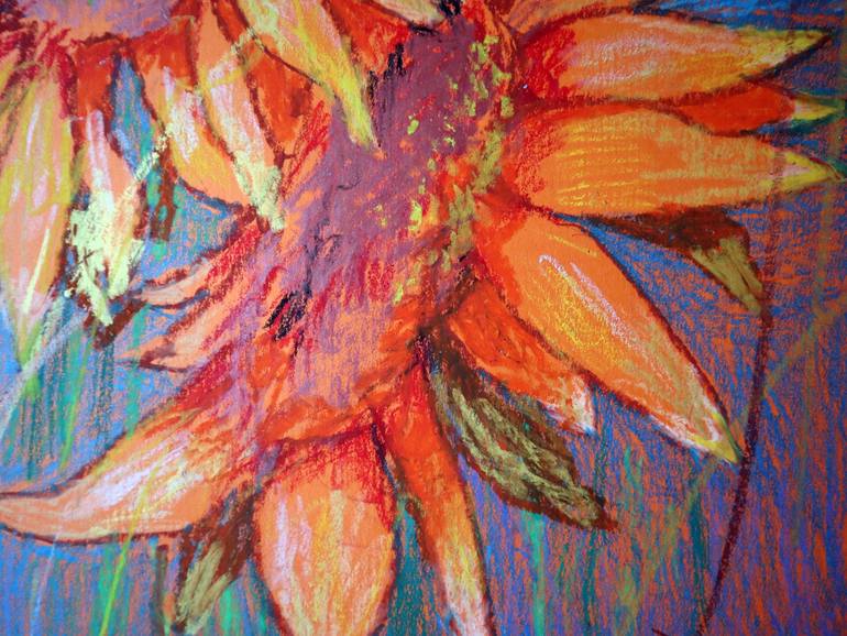 Original Expressionism Floral Painting by Rakhmet Redzhepov