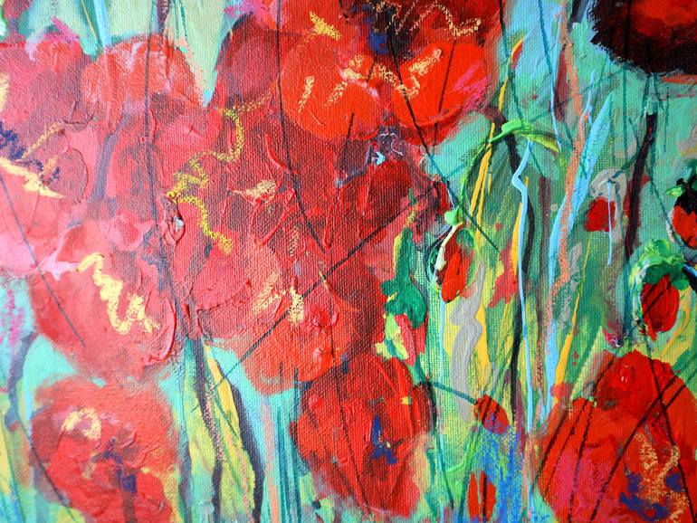 Original Impressionism Floral Painting by Rakhmet Redzhepov