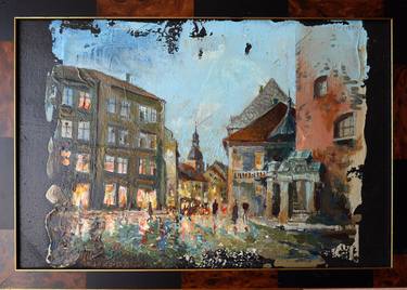 Original Expressionism Cities Paintings by Rakhmet Redzhepov