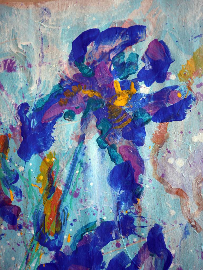 Original Impressionism Floral Painting by Rakhmet Redzhepov