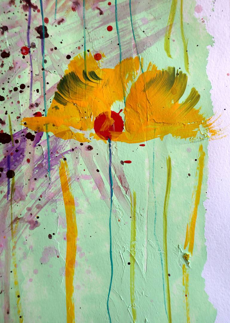 Original Impressionism Floral Painting by Rakhmet Redzhepov