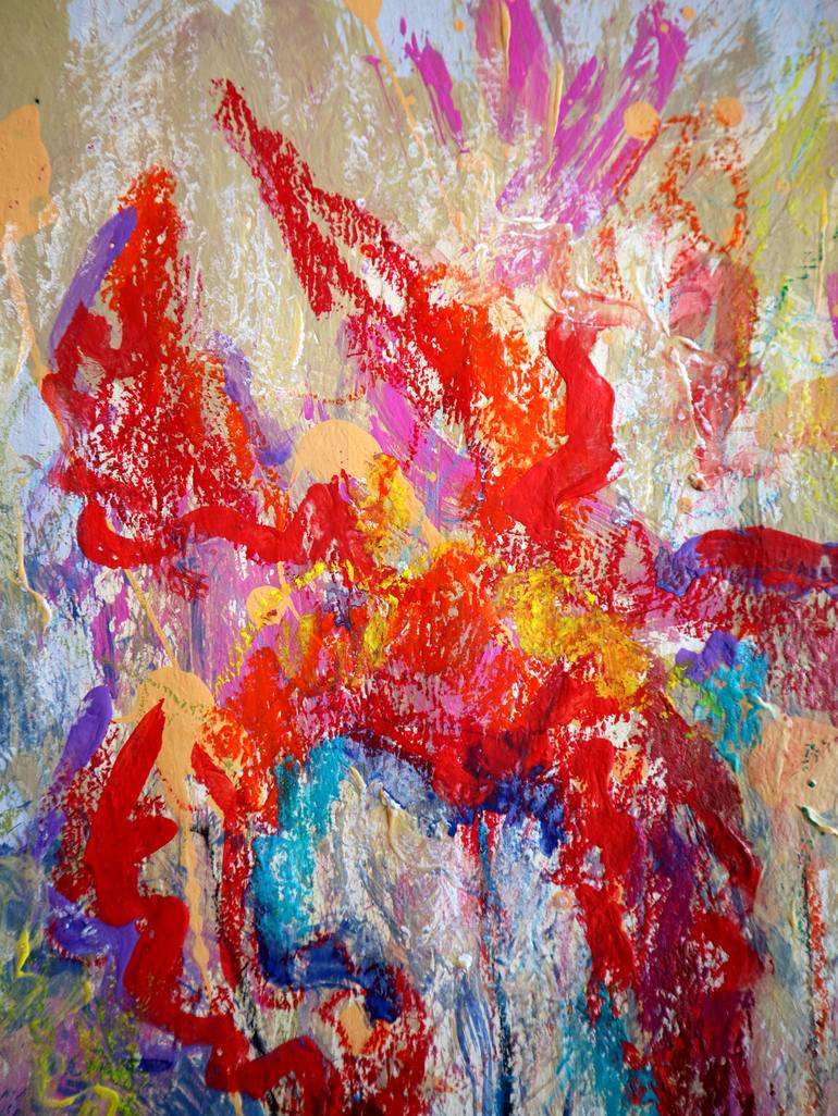 Original Impressionism Floral Painting by Rakhmet Redzhepov