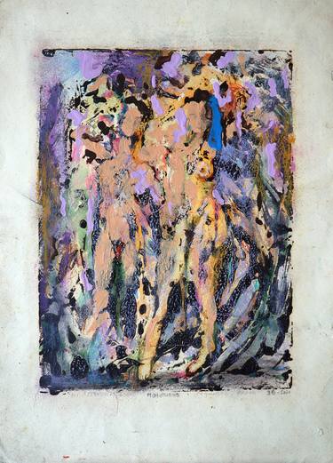 Original Abstract Expressionism Body Paintings by Rakhmet Redzhepov
