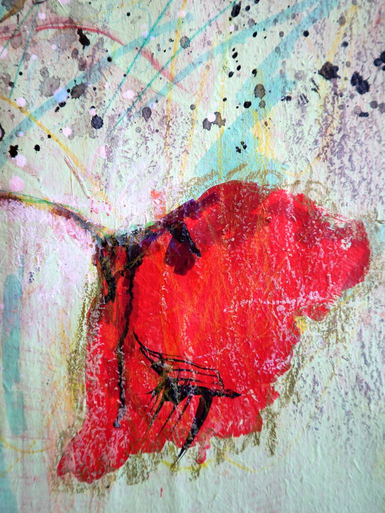 Original Expressionism Floral Painting by Rakhmet Redzhepov