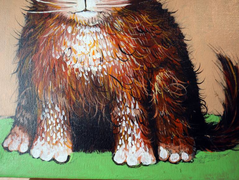 Original Expressionism Animal Painting by Rakhmet Redzhepov