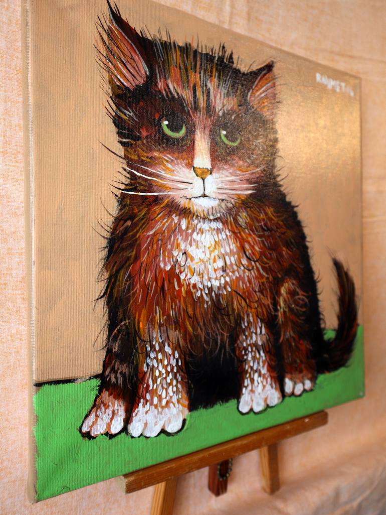 Original Expressionism Animal Painting by Rakhmet Redzhepov