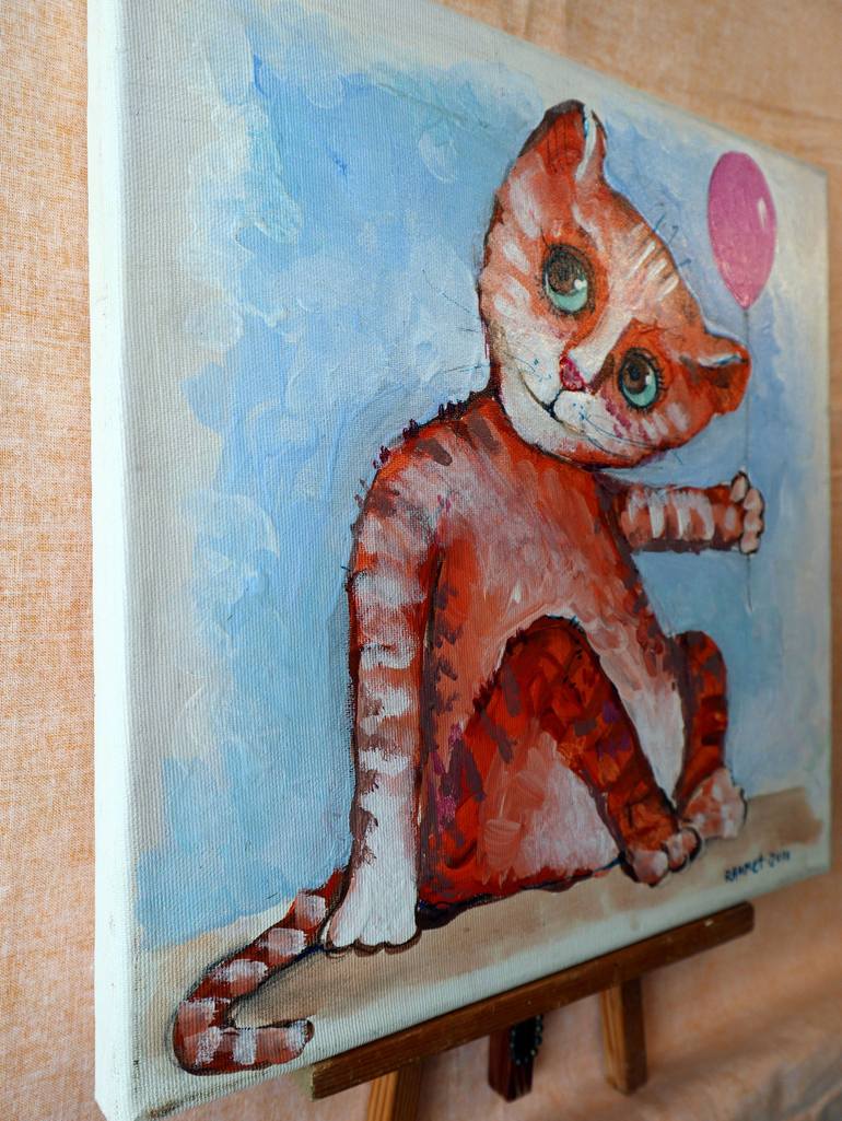 Original Expressionism Animal Painting by Rakhmet Redzhepov