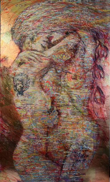 Print of Abstract Expressionism Erotic Paintings by Rakhmet Redzhepov