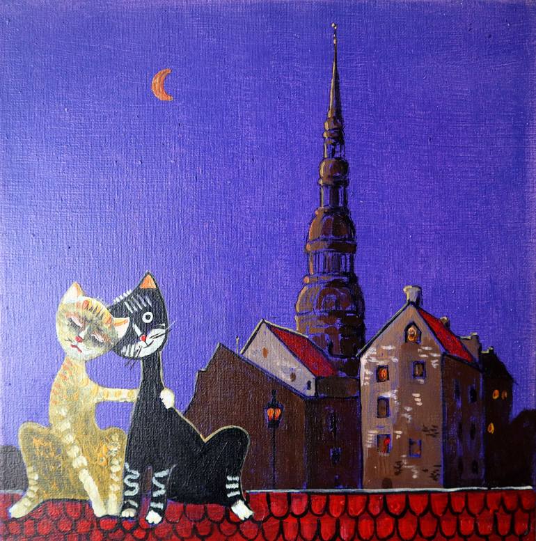 Riga Cats. - Print