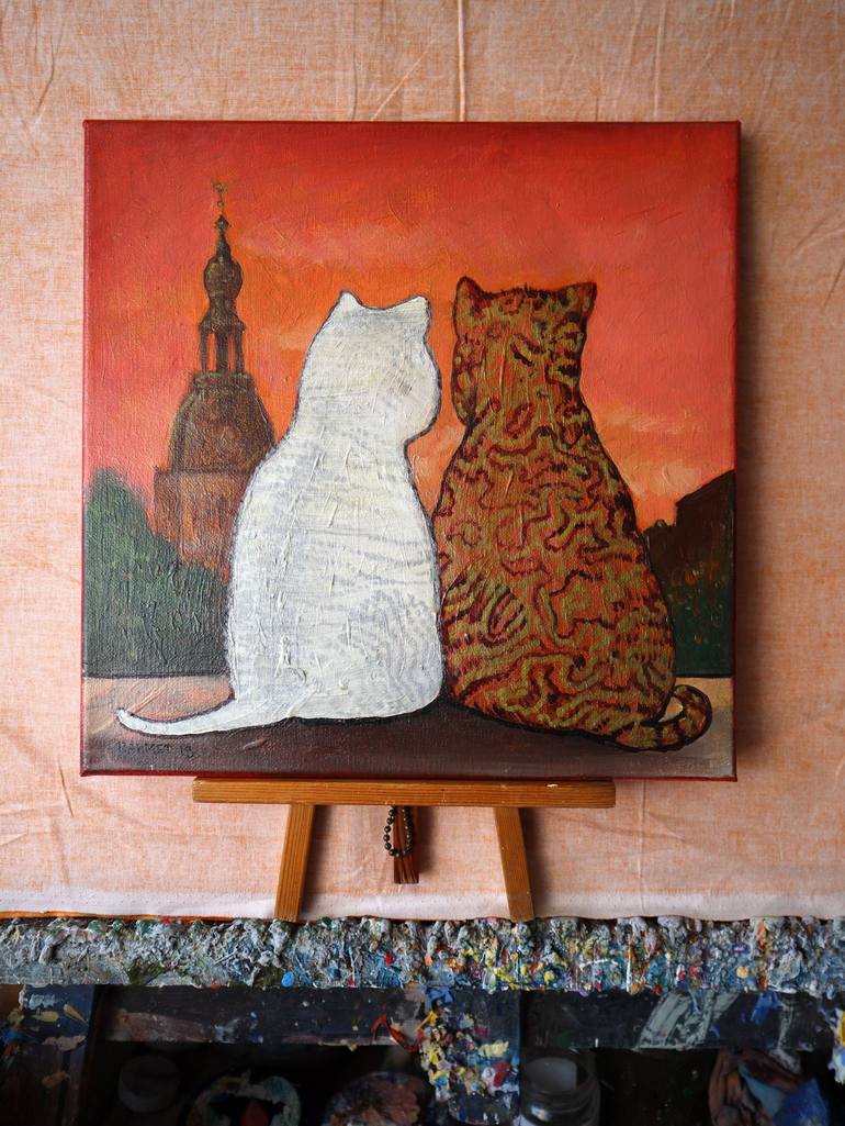 Original Expressionism Animal Painting by Rakhmet Redzhepov