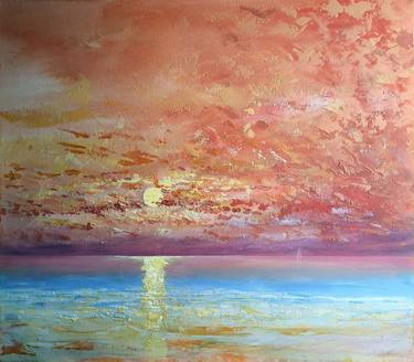 Original Impressionism Seascape Paintings by Rakhmet Redzhepov