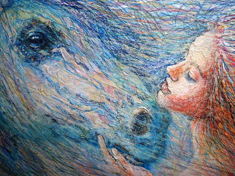 Original Expressionism Erotic Painting by Rakhmet Redzhepov