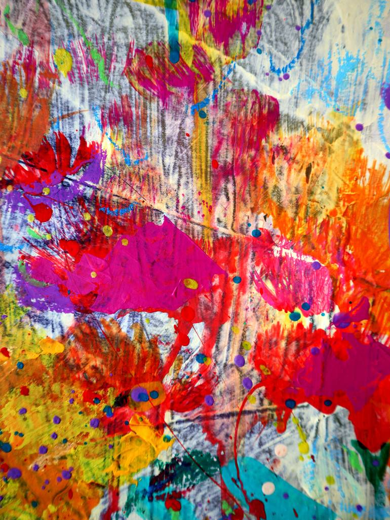 Original Impressionism Floral Painting by Rakhmet Redzhepov
